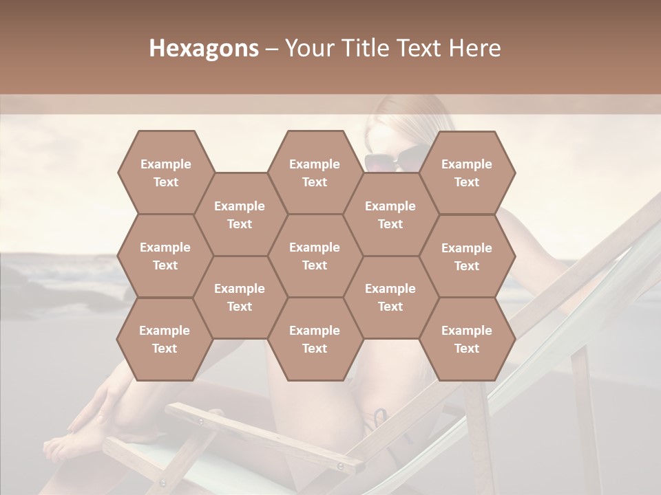 Beach Woman Legs PowerPoint Template