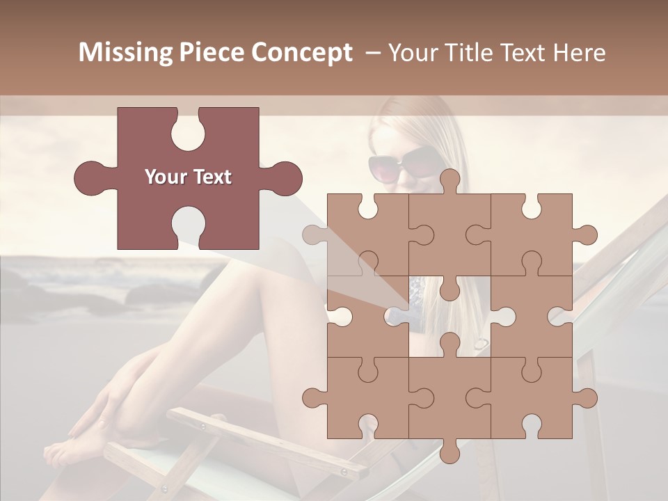 Beach Woman Legs PowerPoint Template