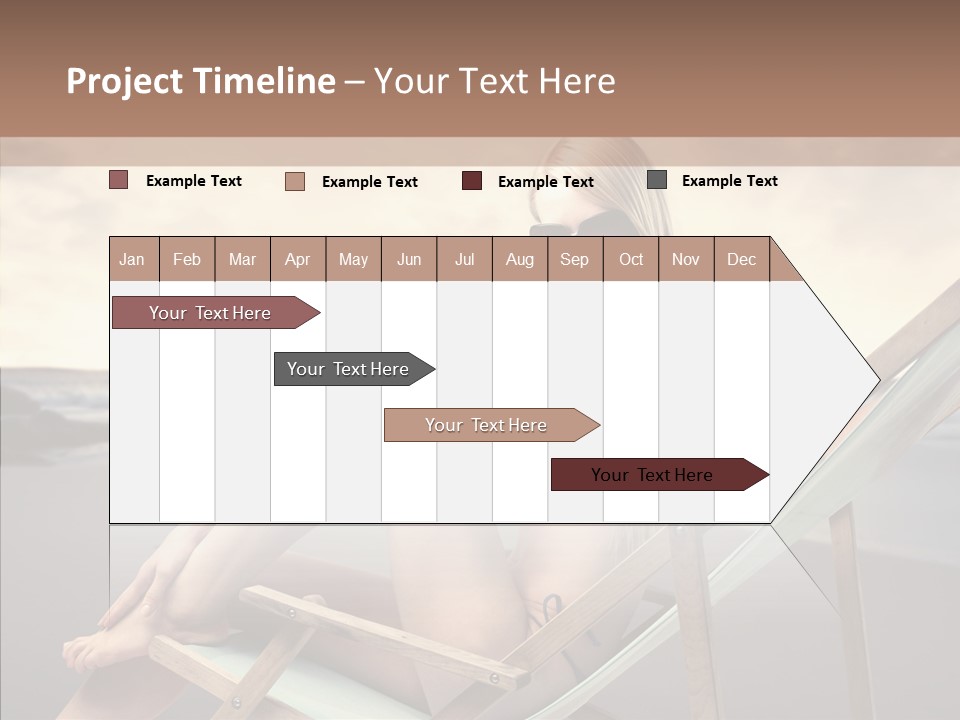Beach Woman Legs PowerPoint Template