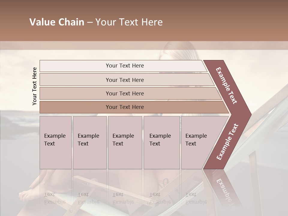 Beach Woman Legs PowerPoint Template