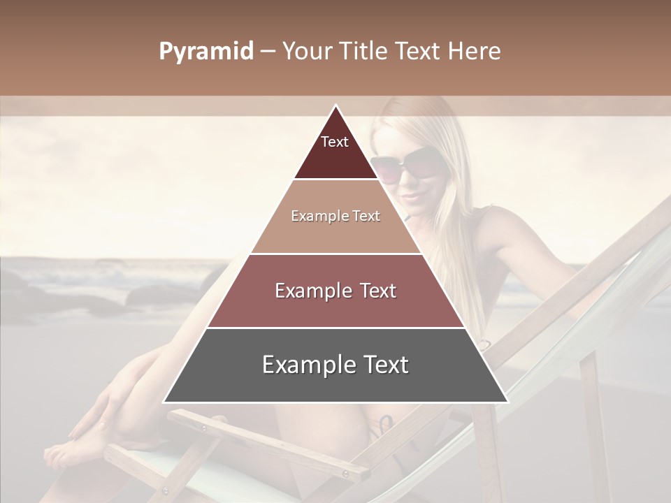 Beach Woman Legs PowerPoint Template