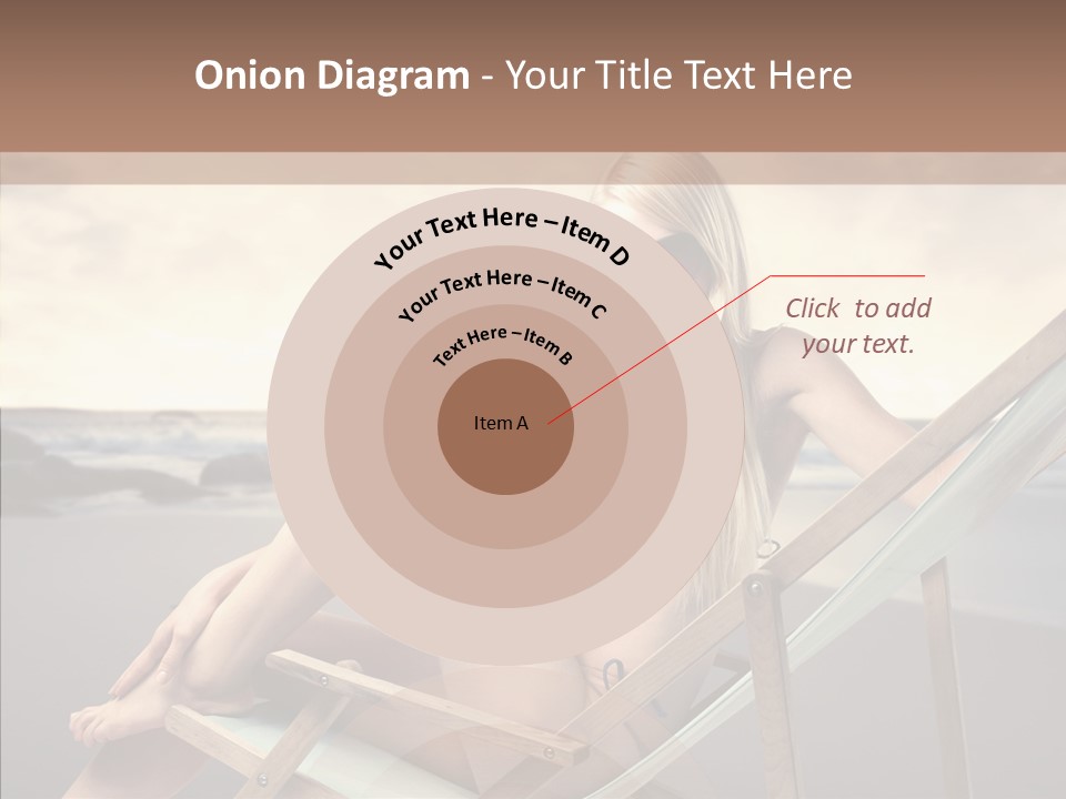 Beach Woman Legs PowerPoint Template