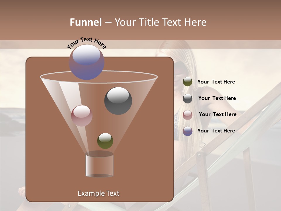 Beach Woman Legs PowerPoint Template