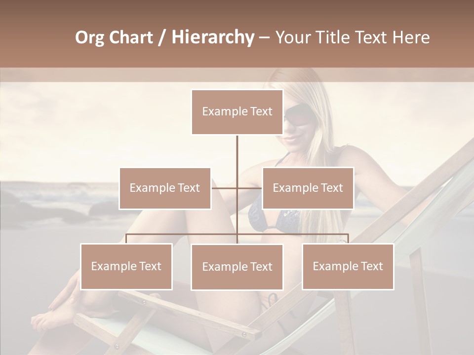 Beach Woman Legs PowerPoint Template