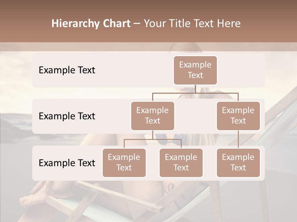 Beach Woman Legs PowerPoint Template