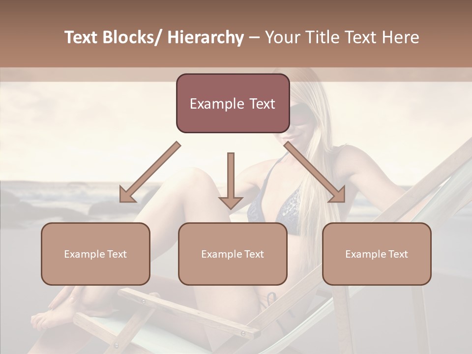 Beach Woman Legs PowerPoint Template