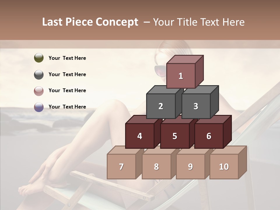 Beach Woman Legs PowerPoint Template