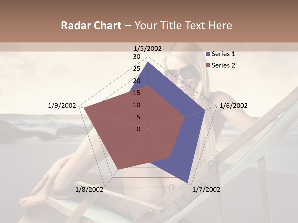 Beach Woman Legs PowerPoint Template