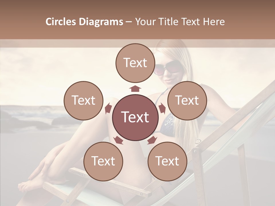 Beach Woman Legs PowerPoint Template