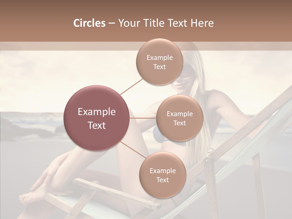 Beach Woman Legs PowerPoint Template