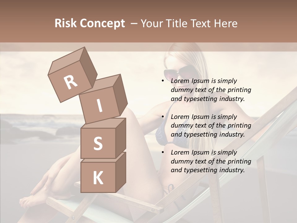 Beach Woman Legs PowerPoint Template