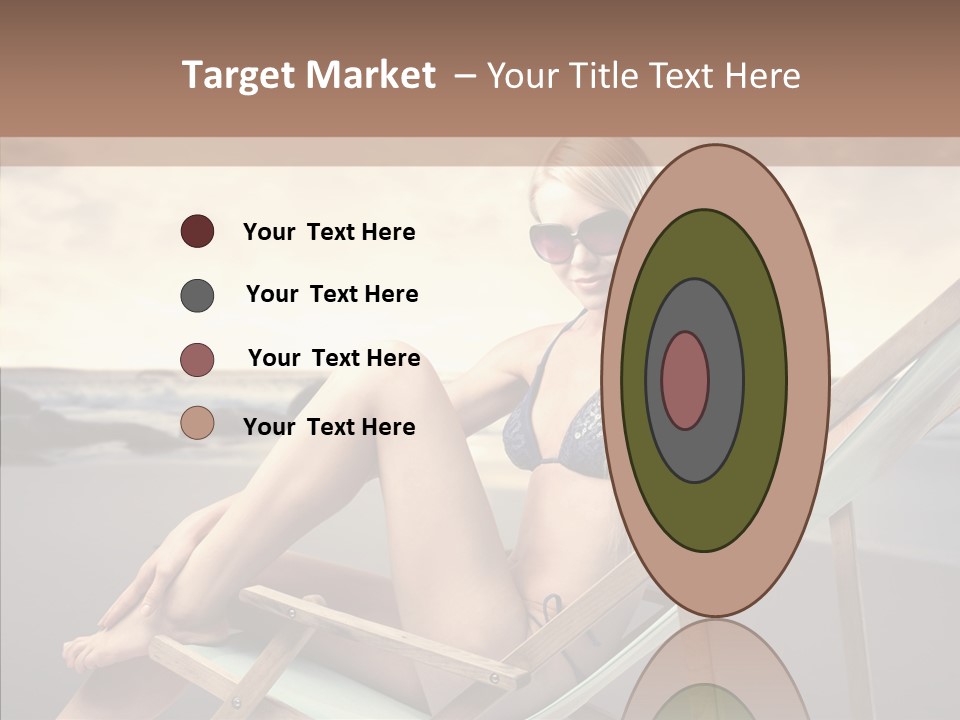 Beach Woman Legs PowerPoint Template