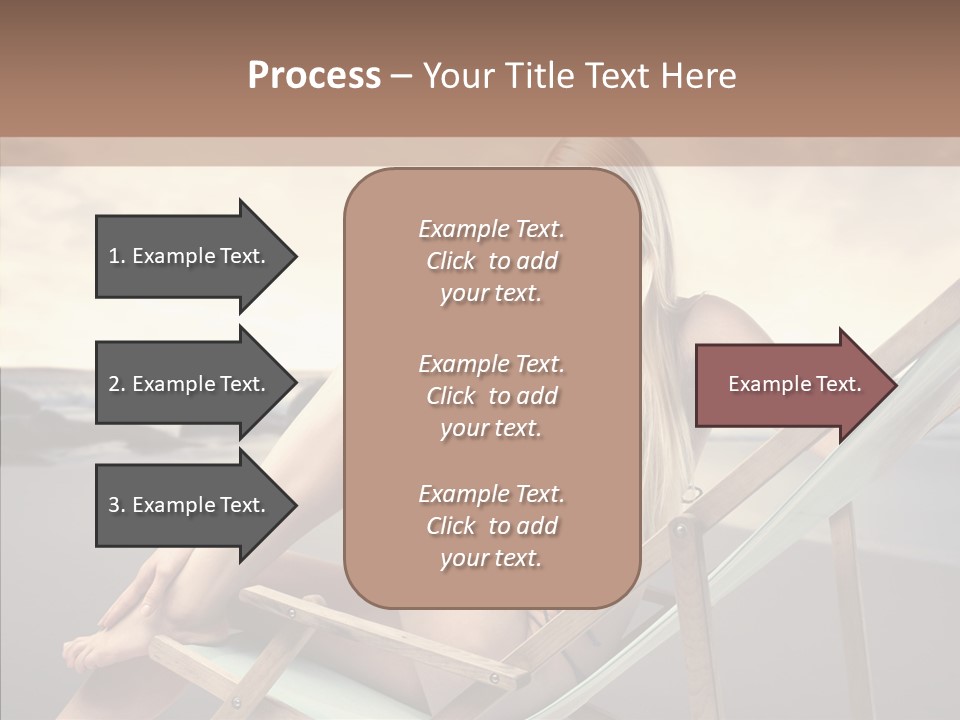 Beach Woman Legs PowerPoint Template