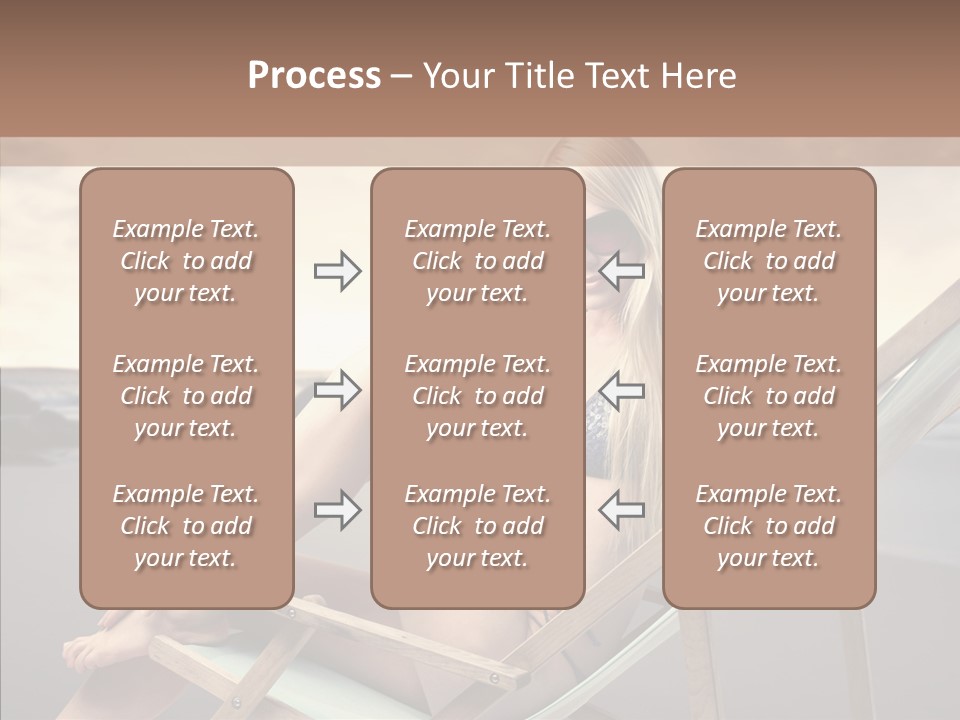 Beach Woman Legs PowerPoint Template