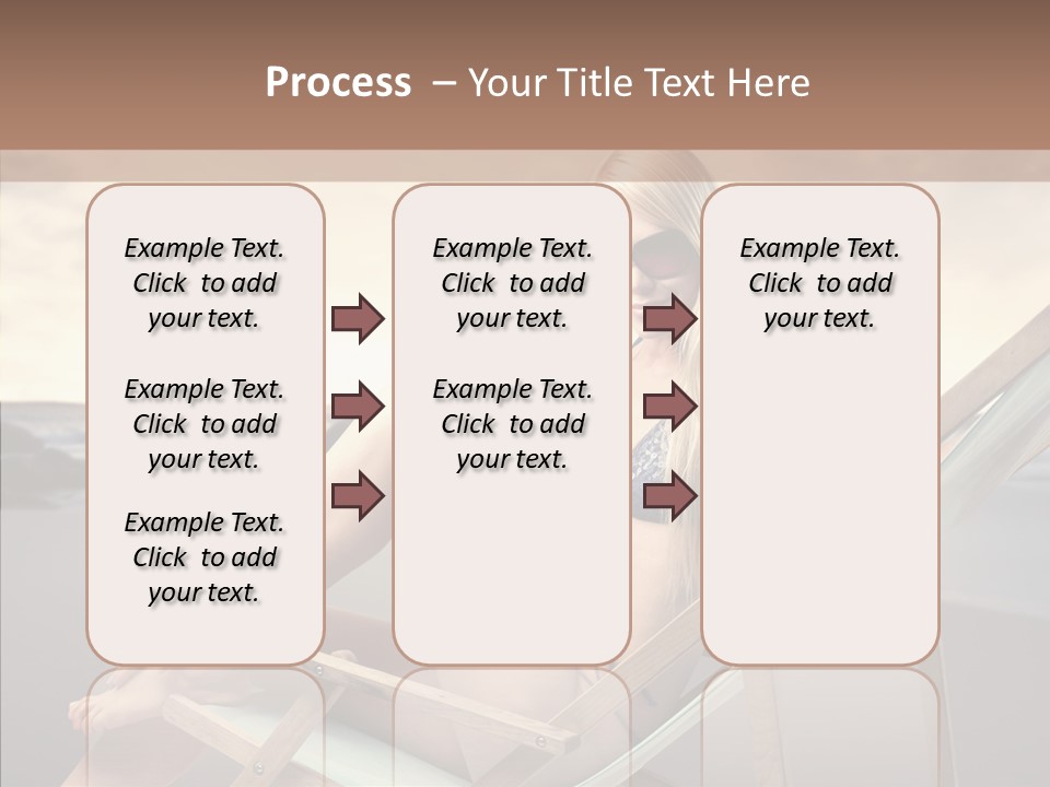 Beach Woman Legs PowerPoint Template