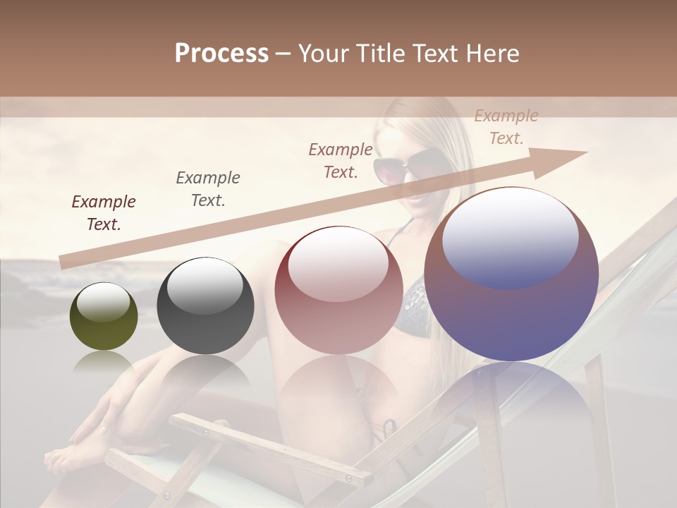 Beach Woman Legs PowerPoint Template