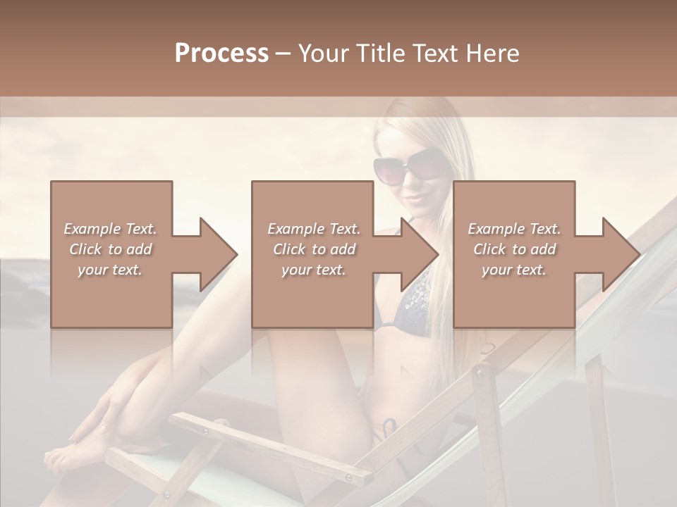 Beach Woman Legs PowerPoint Template
