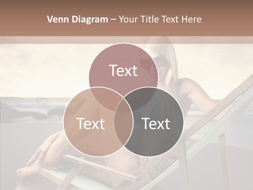 Beach Woman Legs PowerPoint Template