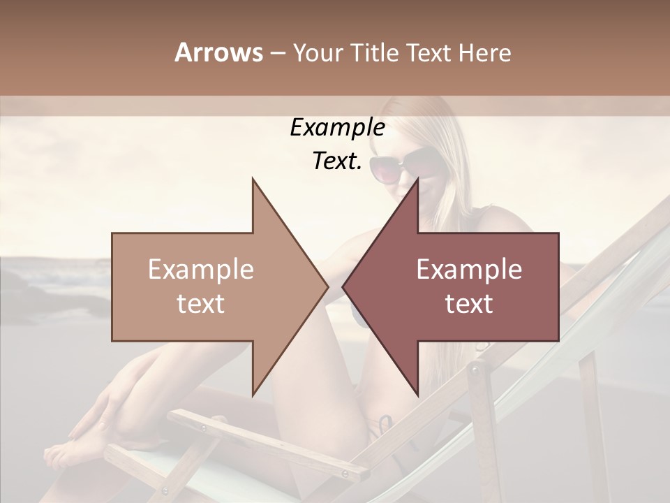 Beach Woman Legs PowerPoint Template