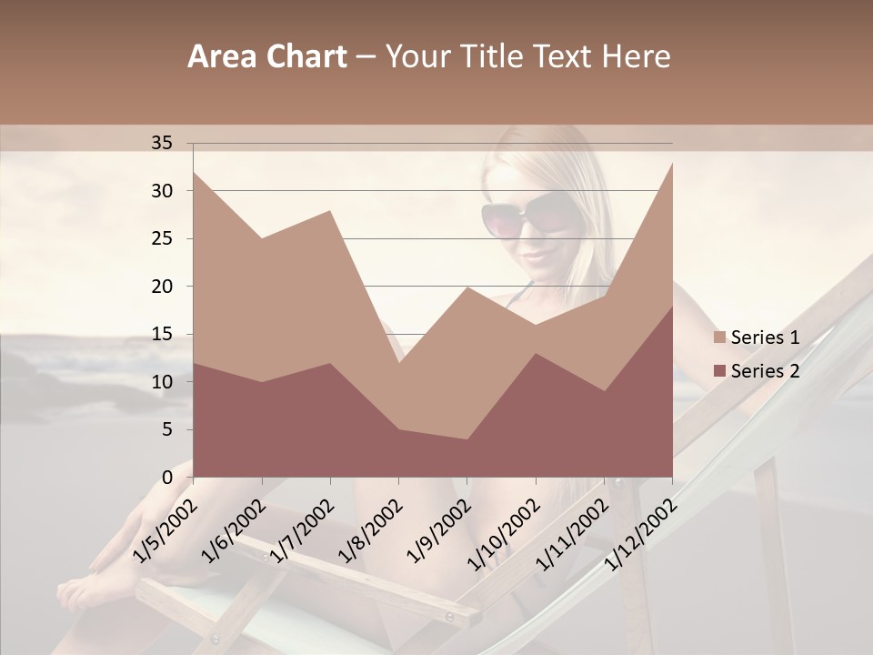 Beach Woman Legs PowerPoint Template