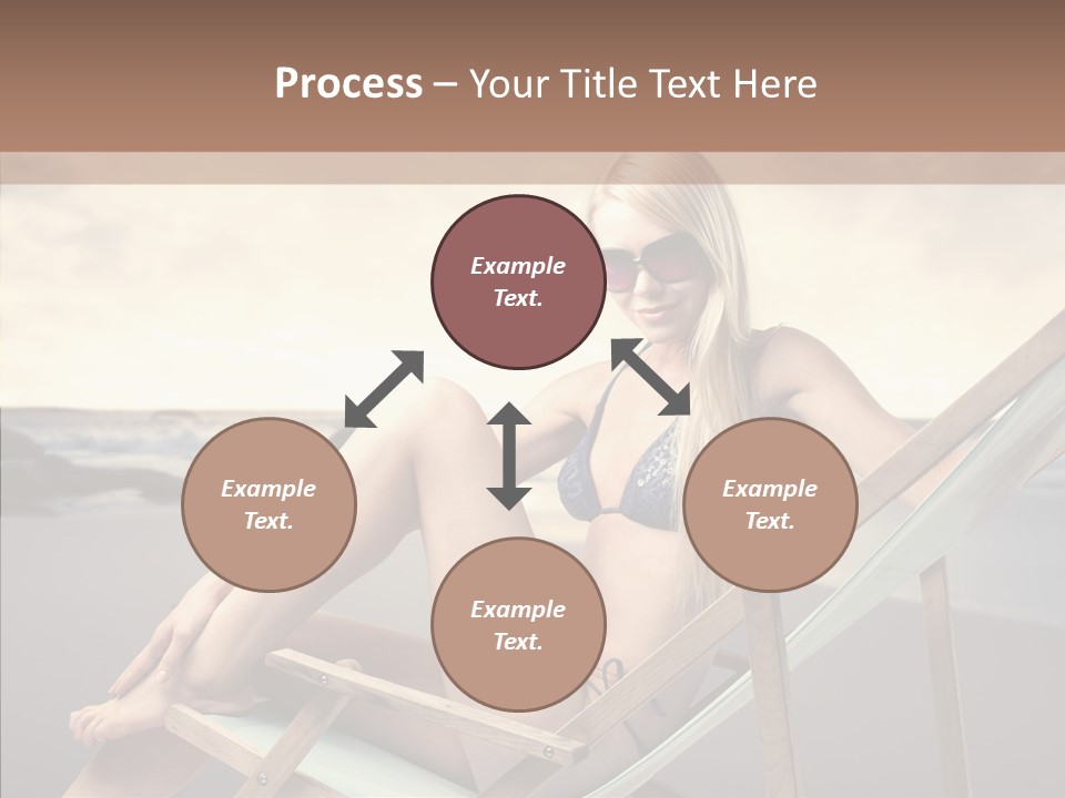 Beach Woman Legs PowerPoint Template