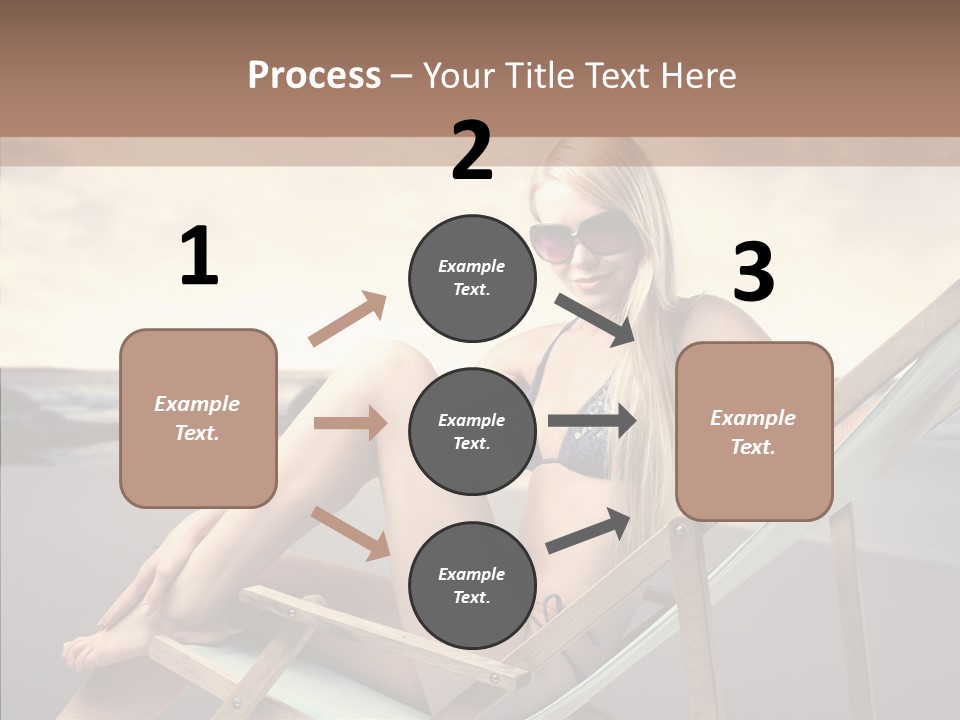 Beach Woman Legs PowerPoint Template