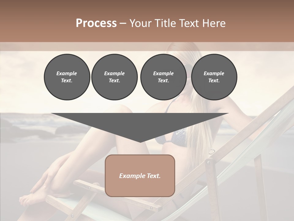 Beach Woman Legs PowerPoint Template