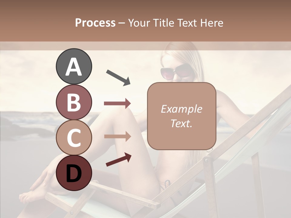 Beach Woman Legs PowerPoint Template