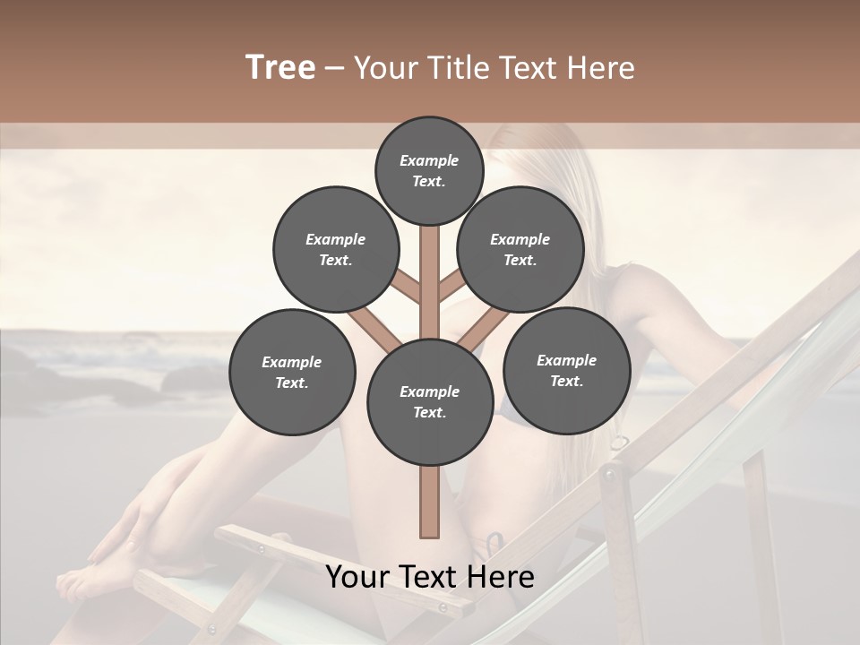 Beach Woman Legs PowerPoint Template