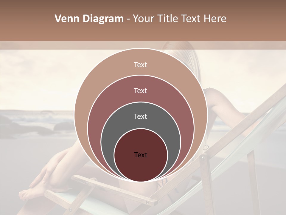 Beach Woman Legs PowerPoint Template