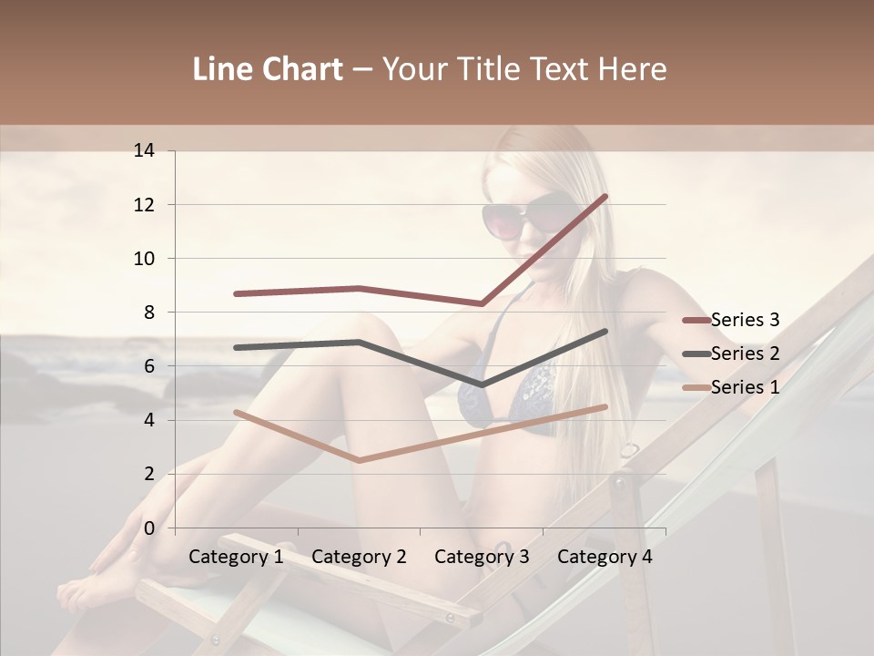 Beach Woman Legs PowerPoint Template