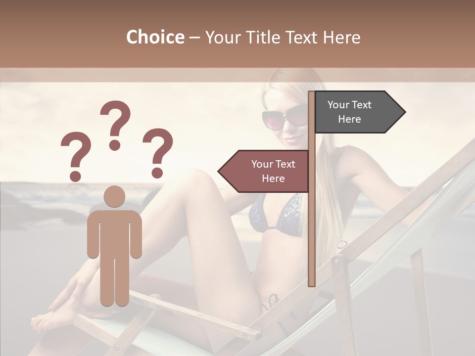 Beach Woman Legs PowerPoint Template
