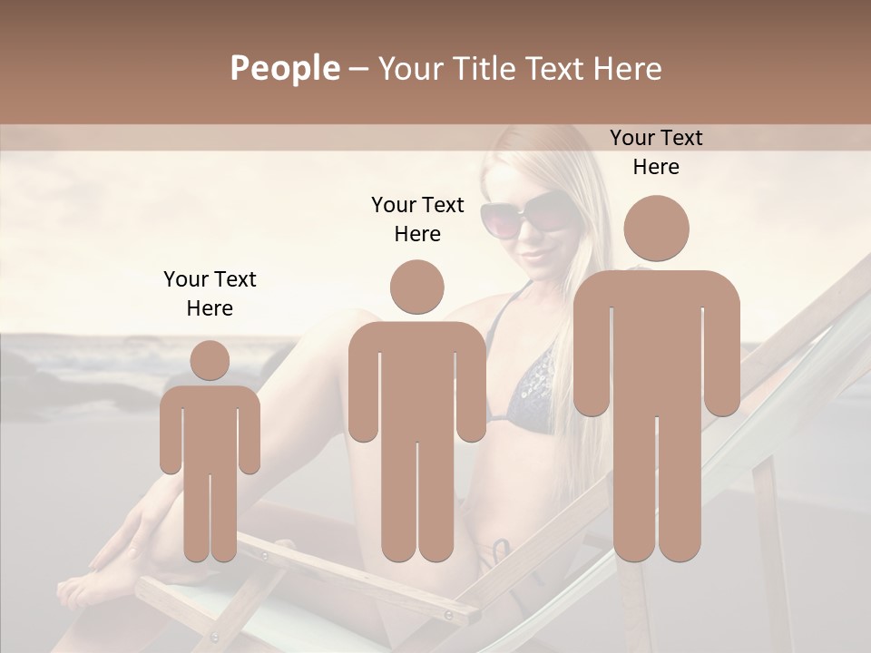 Beach Woman Legs PowerPoint Template