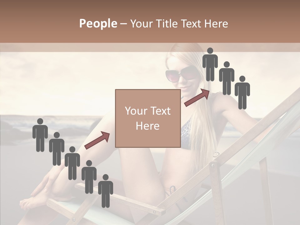 Beach Woman Legs PowerPoint Template