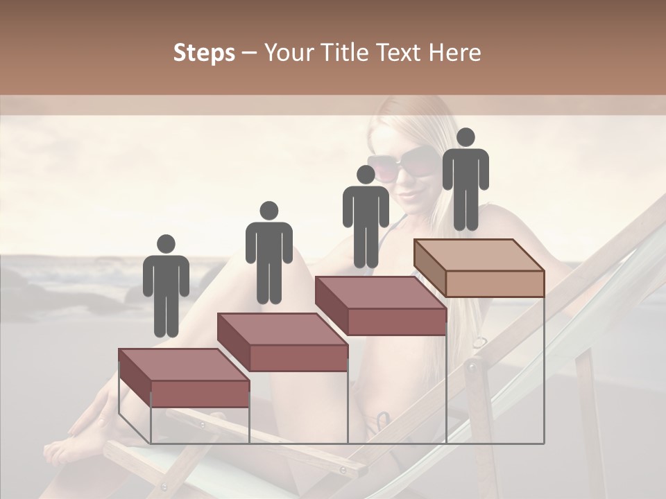 Beach Woman Legs PowerPoint Template