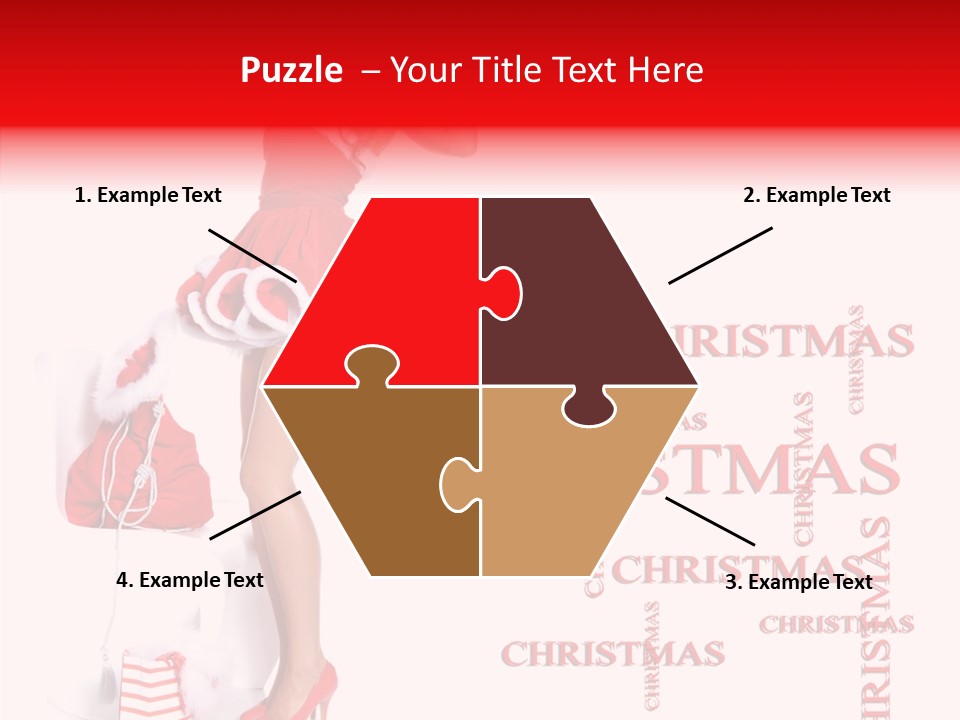 Young Holiday Happy PowerPoint Template