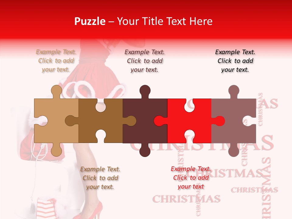 Young Holiday Happy PowerPoint Template