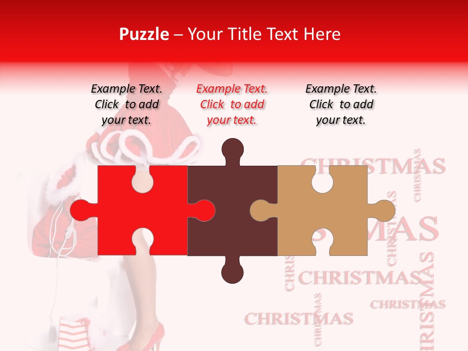 Young Holiday Happy PowerPoint Template