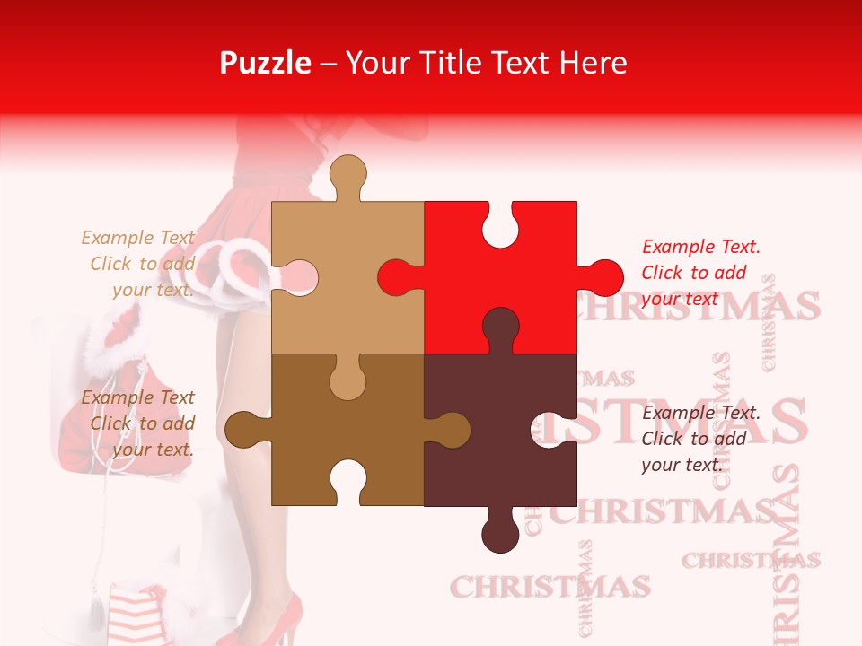 Young Holiday Happy PowerPoint Template