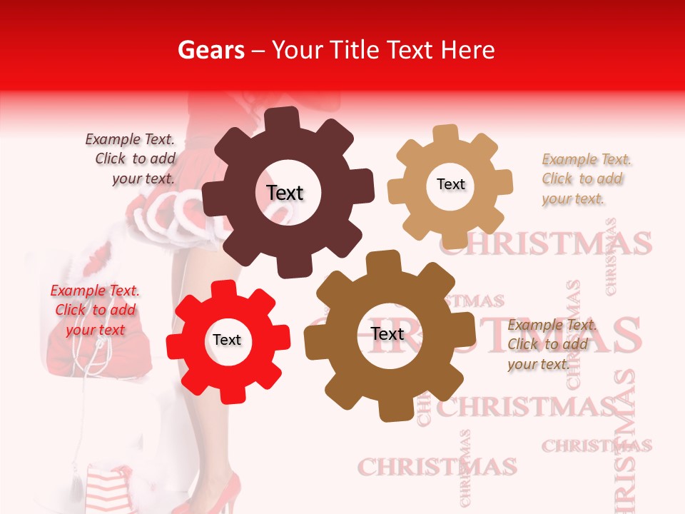 Young Holiday Happy PowerPoint Template