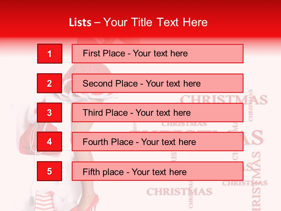 Young Holiday Happy PowerPoint Template