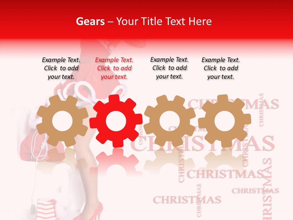 Young Holiday Happy PowerPoint Template