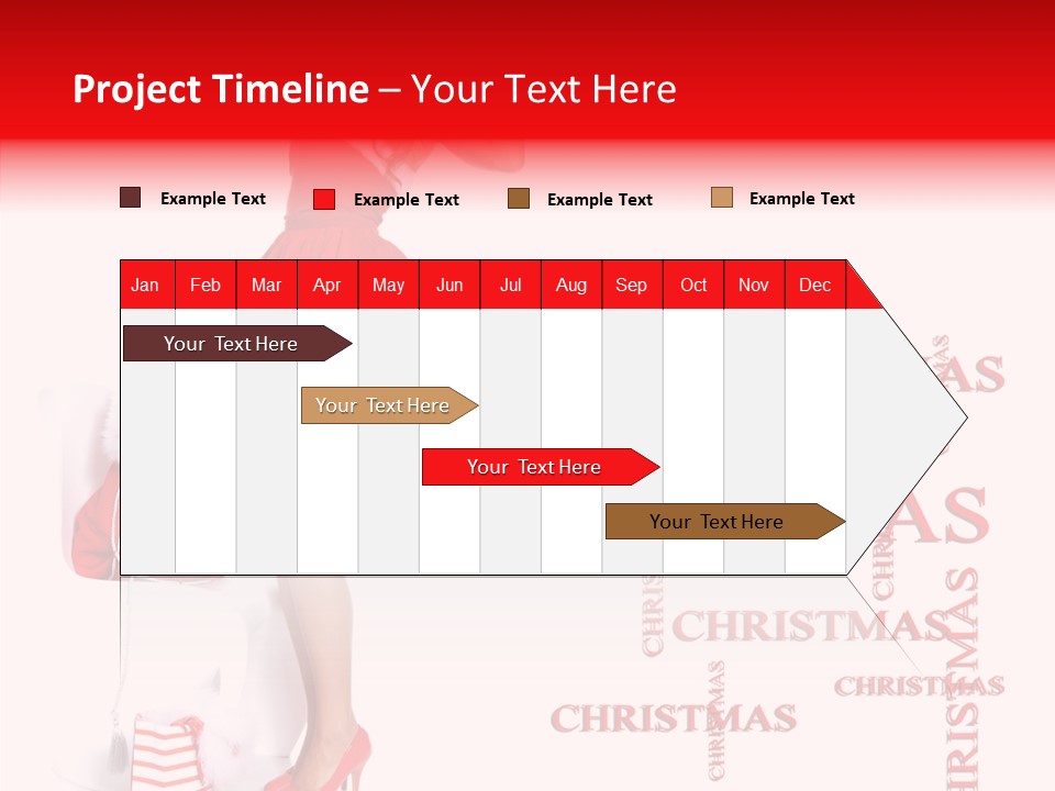 Young Holiday Happy PowerPoint Template