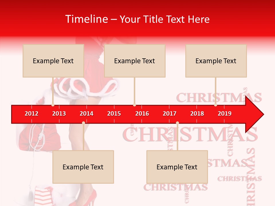 Young Holiday Happy PowerPoint Template