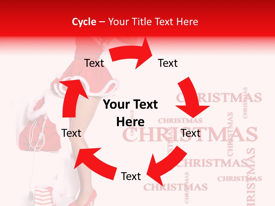 Young Holiday Happy PowerPoint Template