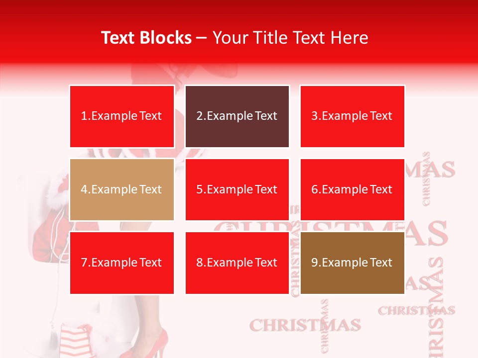 Young Holiday Happy PowerPoint Template