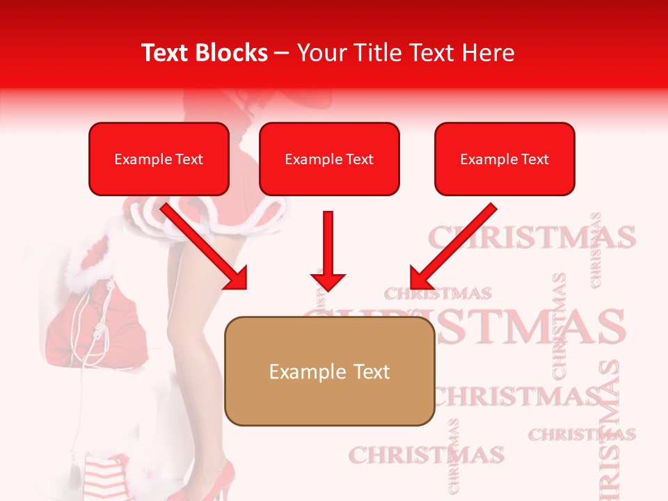 Young Holiday Happy PowerPoint Template