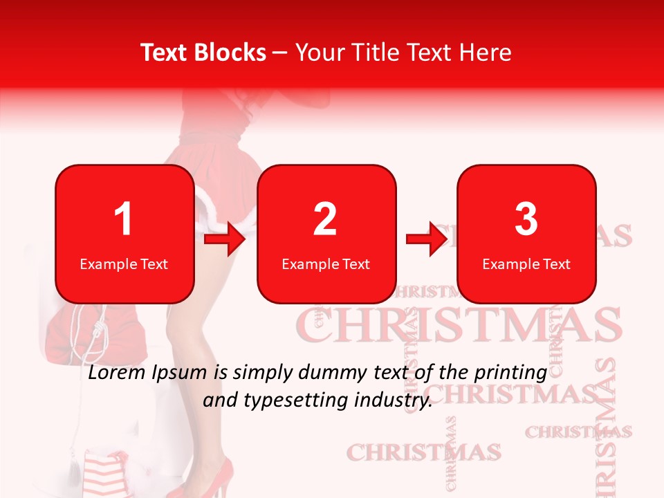 Young Holiday Happy PowerPoint Template