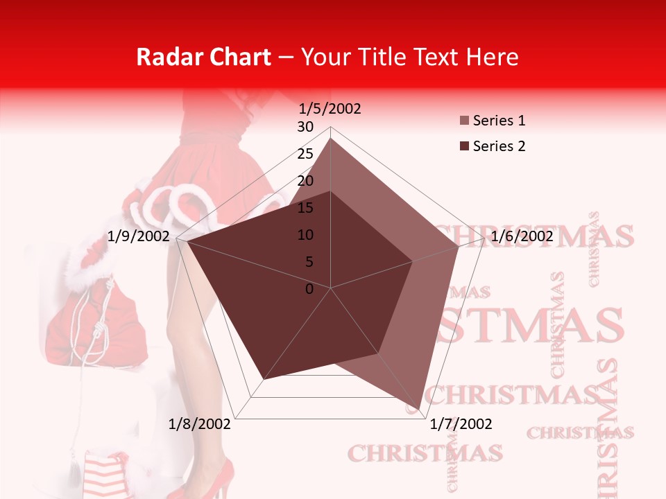 Young Holiday Happy PowerPoint Template