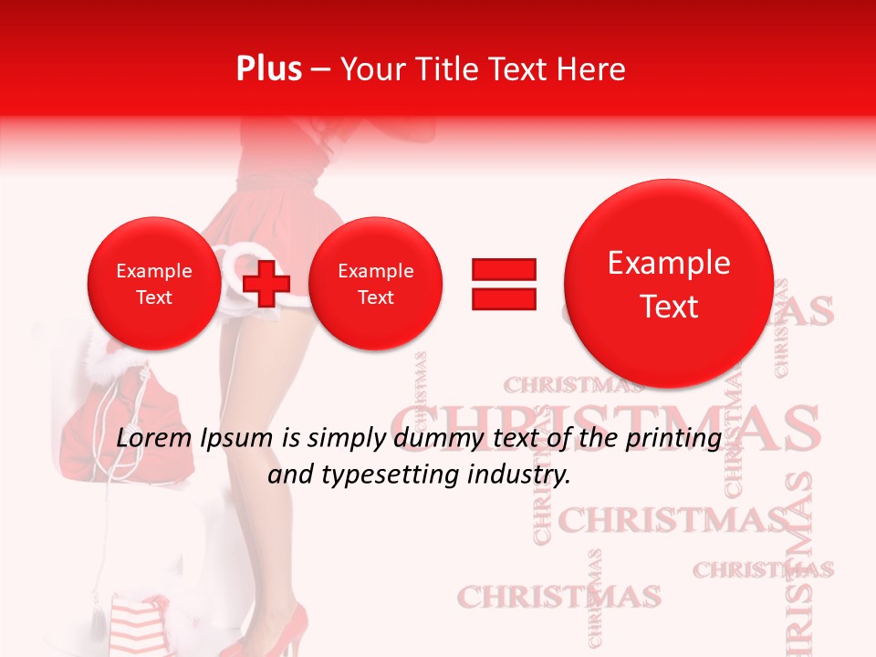 Young Holiday Happy PowerPoint Template